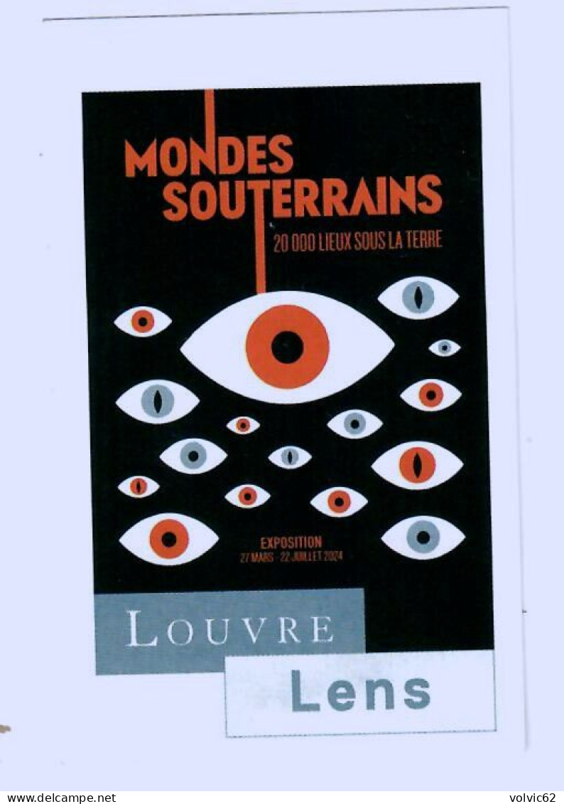 Ticket  Billet D'entrée Du Musée Du Louvre à Lens Mondes Souterrains 20 000 Lieux Sous La Terre 2024 - Eintrittskarten