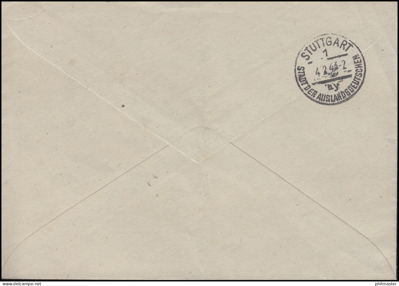 829 Machergreifung EF R-Brief SSt MÜNCHEN Jahrestag 30.1.1943 Nach Stuttgart - R- & V- Viñetas