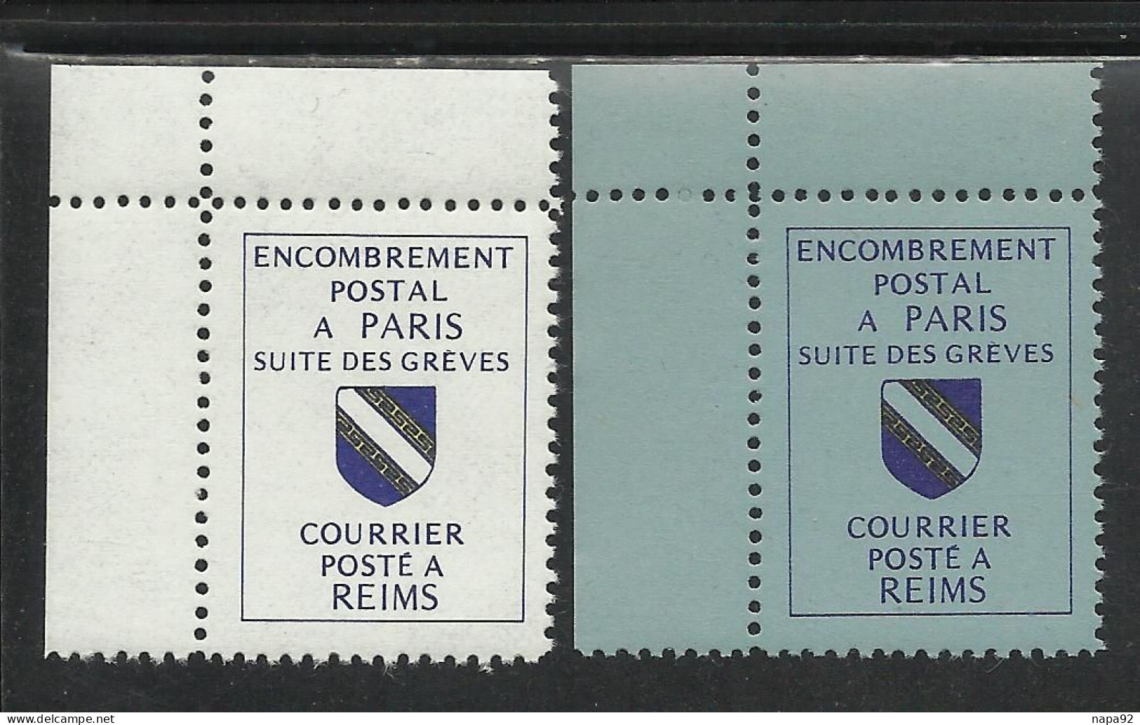 FRANCE 1988 - GREVE DE REIMS - MAURY 38/40** - Marche Da Bollo