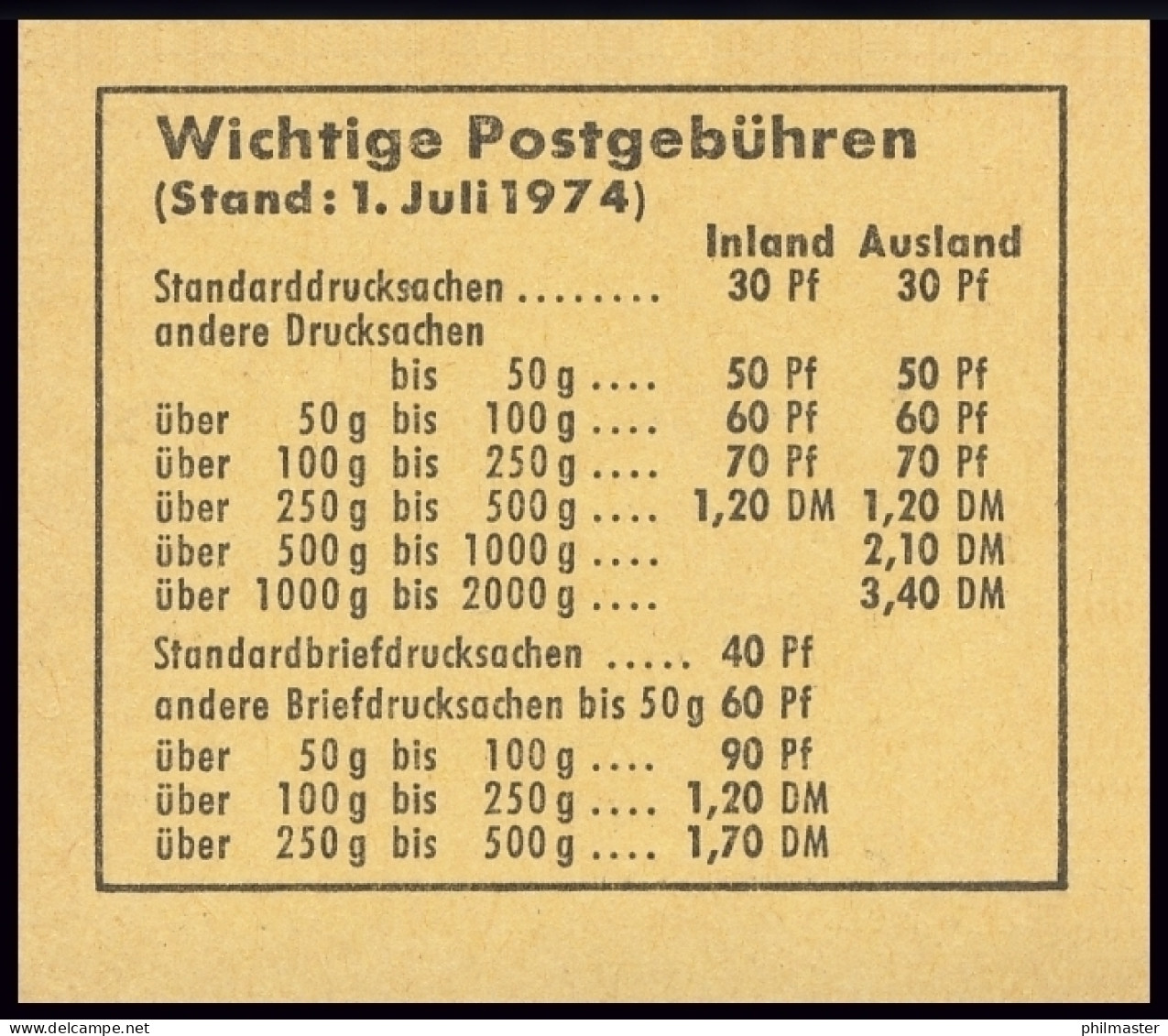 19b MH Unfall 1974 - RLV II, ** Postfrisch - 1951-1970