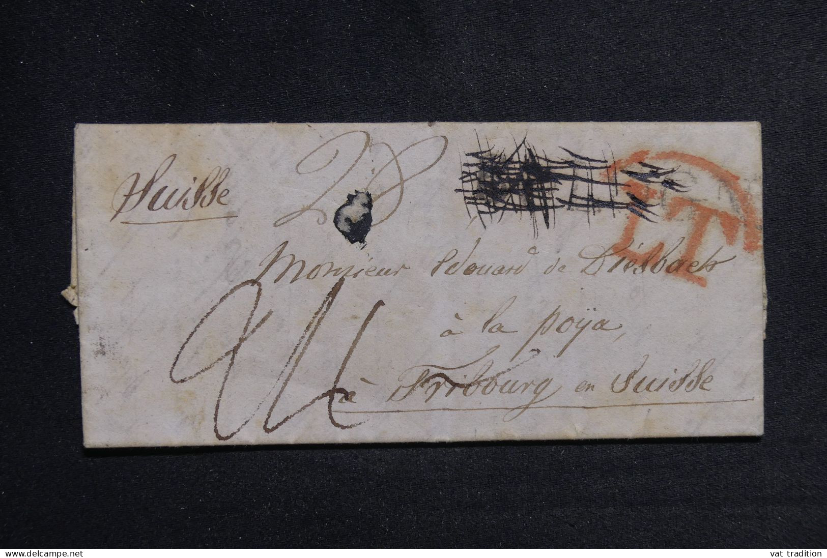 SUISSE - Lettre Ancienne Pour Fribourg  -  L 151123 - ...-1845 Préphilatélie