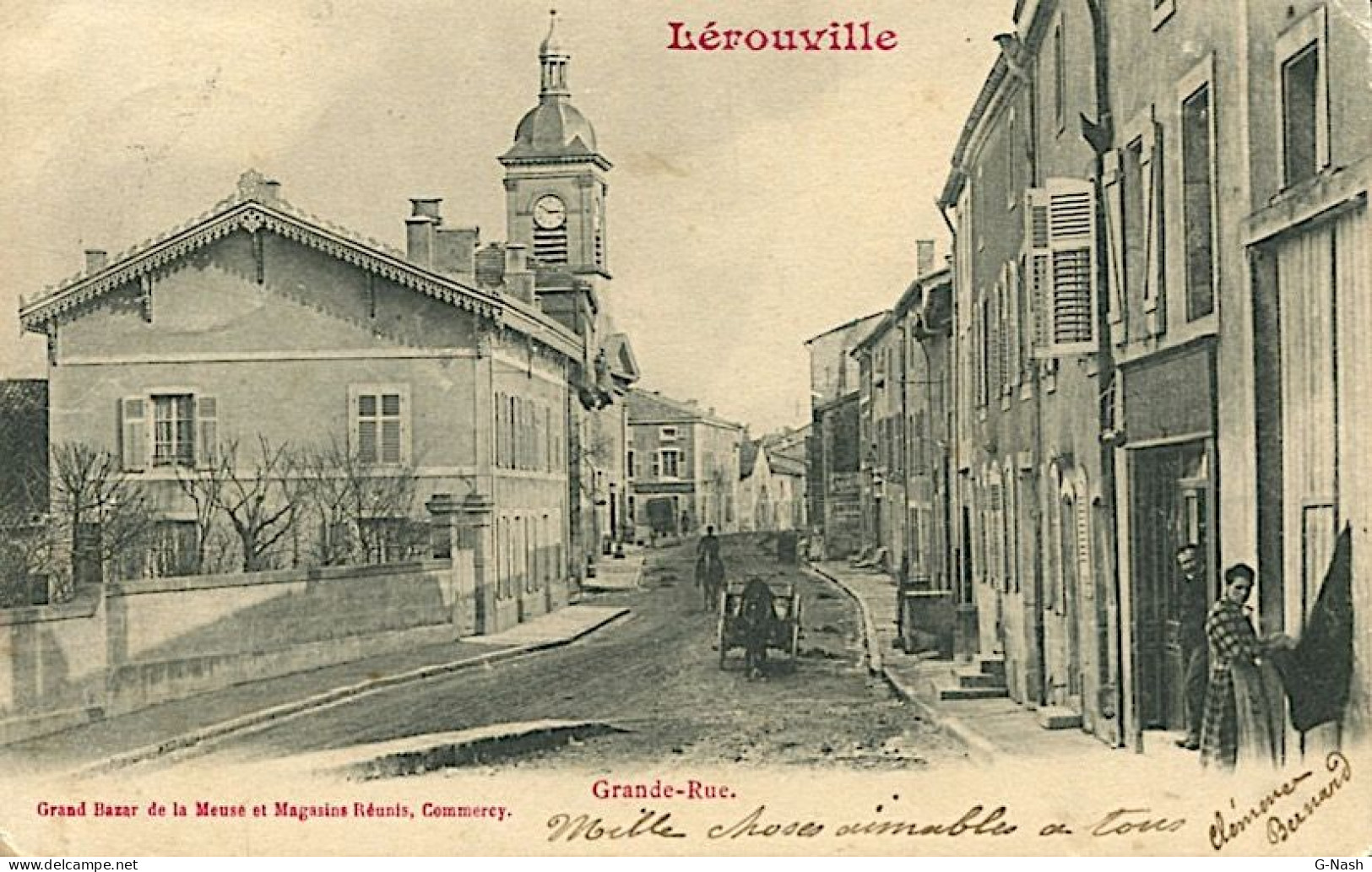 CPA 55 - Lerouville - Grande Rue (1903) - Lerouville