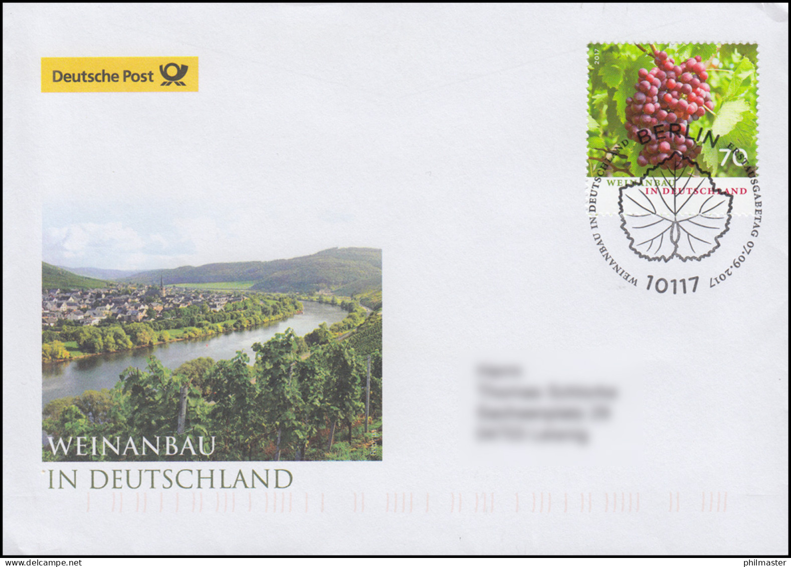 3334 Weinanbau In Deutschland, Schmuck-FDC Deutschland Exklusiv - Storia Postale