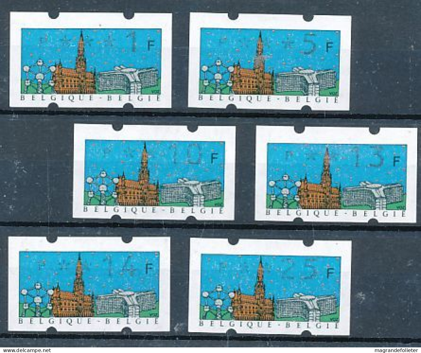 TIMBRE  ZEGEL STAMP  BELGIQUE A.T.M. 80 VILLE BRUXELLES XX - Altri & Non Classificati