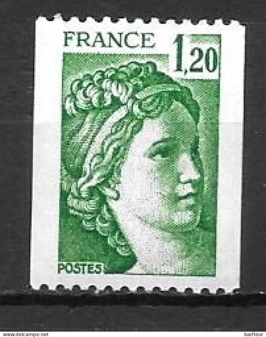 Année 1980  ** Y. & T. N° 2103 C ** SANS PHOSPHORE Et Avec N° Rouge 890 - Roulettes