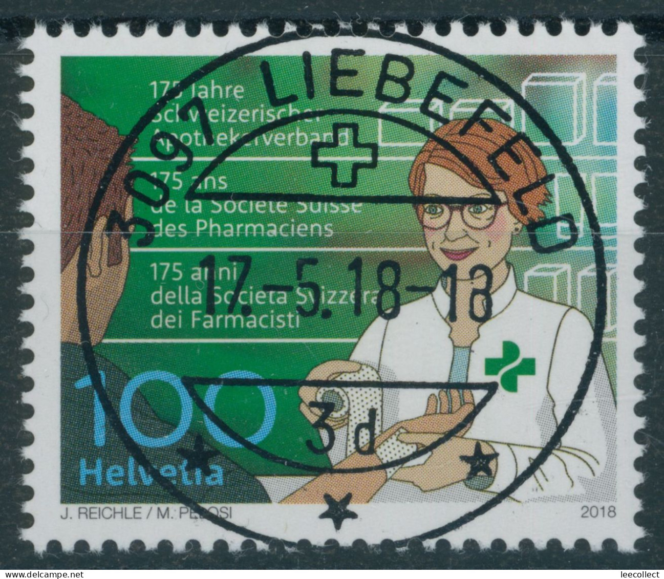 Suisse - 2018 - Apothekerverband - Ersttag Voll Stempel ET - Used Stamps