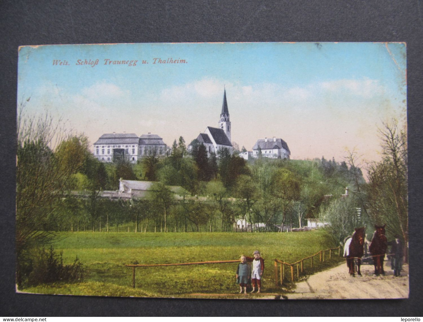 AK WELS Schloss Traunegg Thalheim Ca. 1915 // D*59156 - Wels