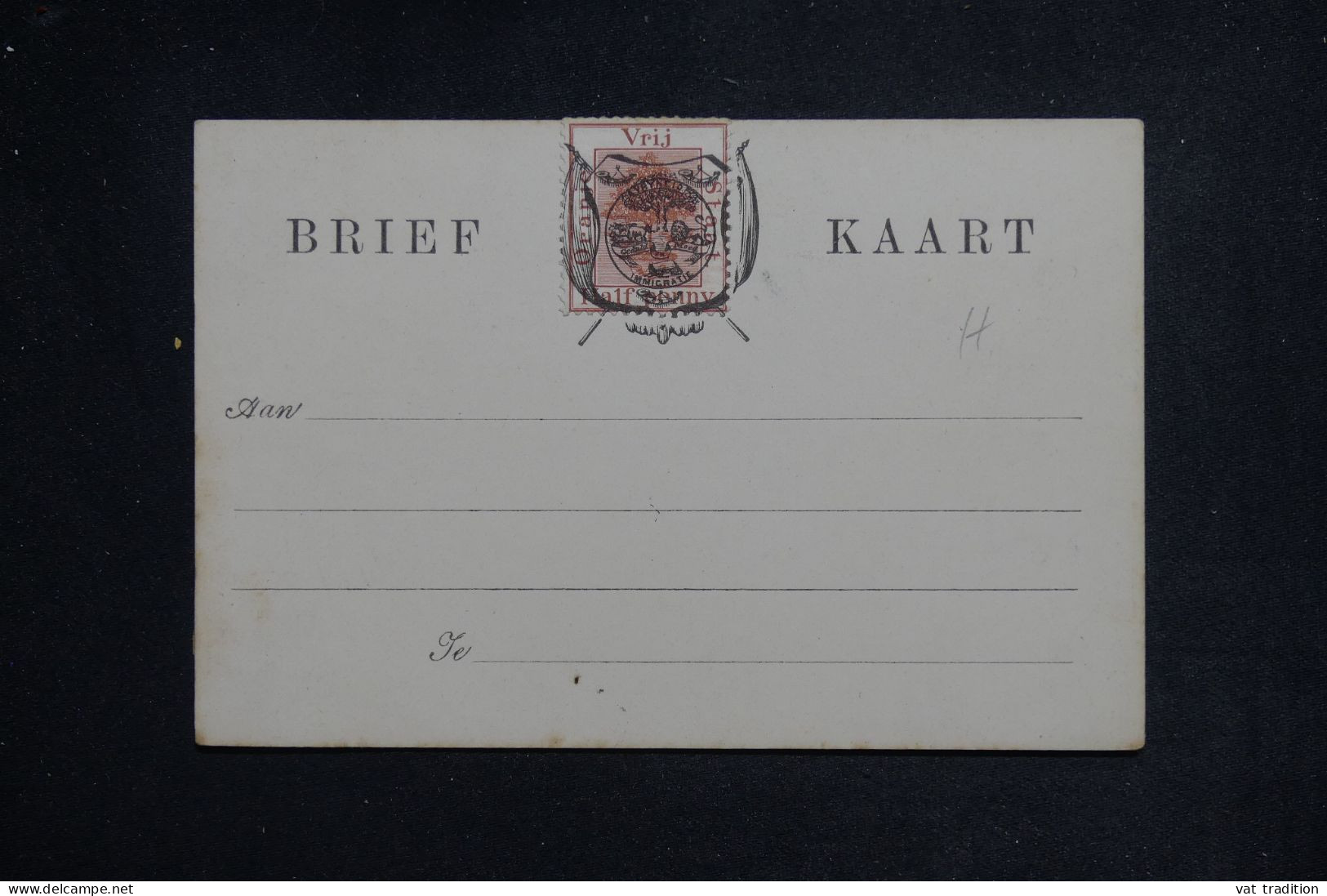 ORANGE - Carte Précurseur Non Circulé - L 151130 - Oranje-Freistaat (1868-1909)