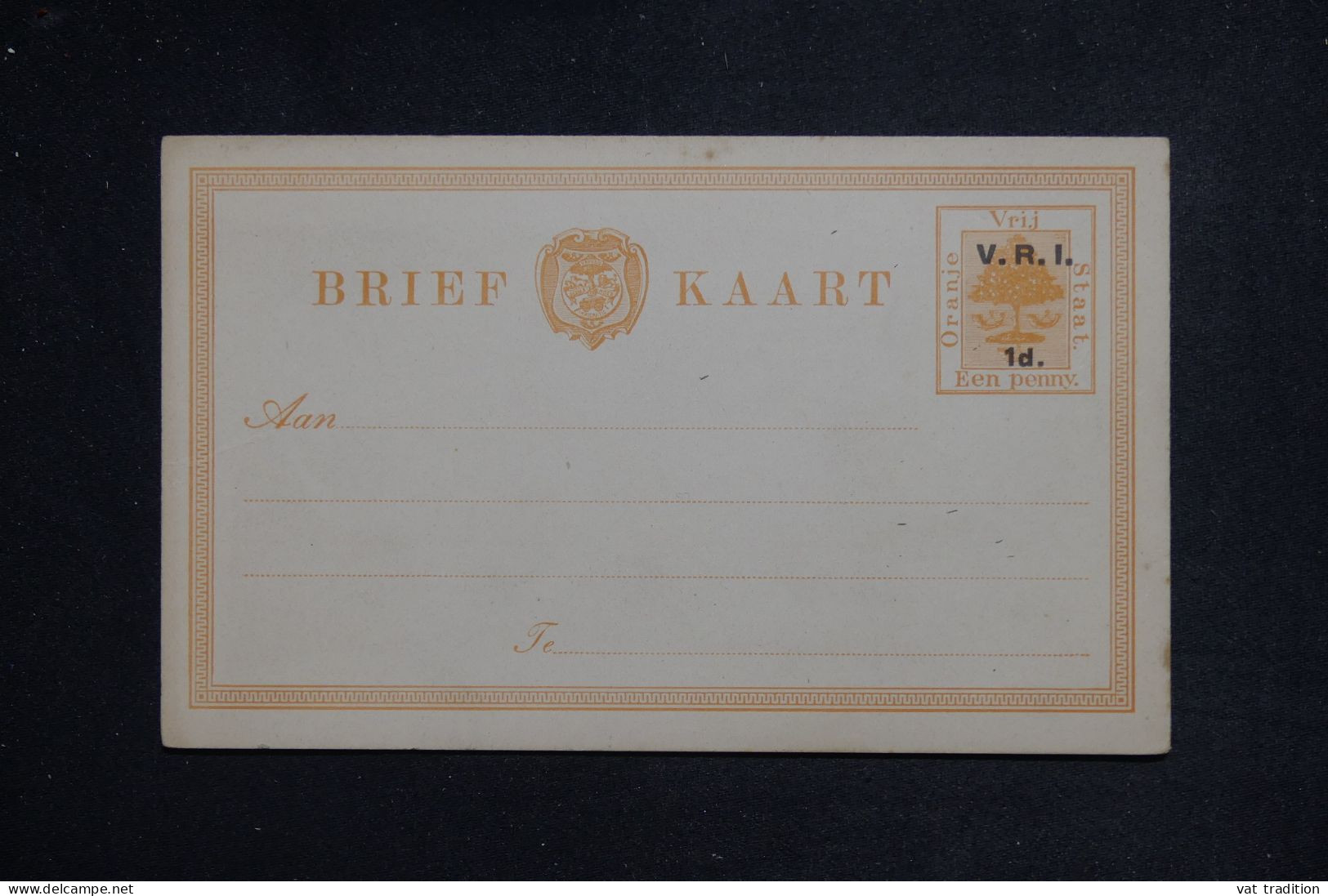 ORANGE - Entier Postal Surchargé , Non Utilisé - L 151132 - Oranje Vrijstaat (1868-1909)