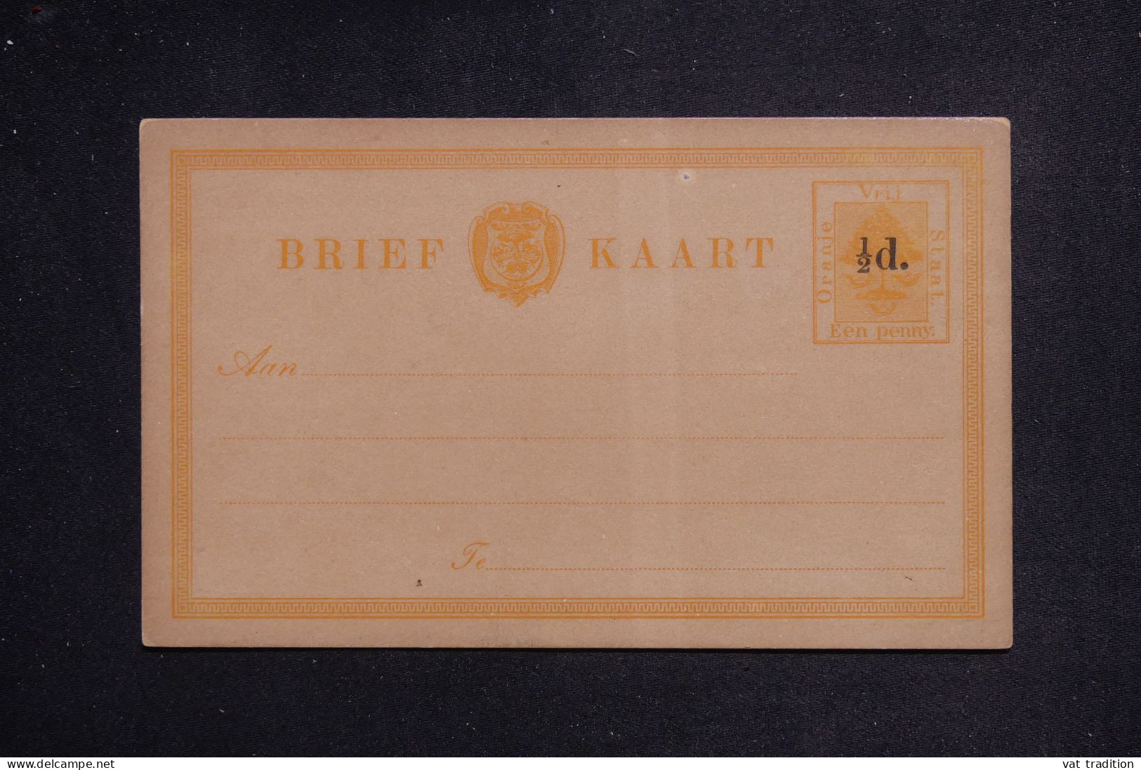 ORANGE - Entier Postal Surchargé , Non Utilisé - L 151133 - Oranje Vrijstaat (1868-1909)