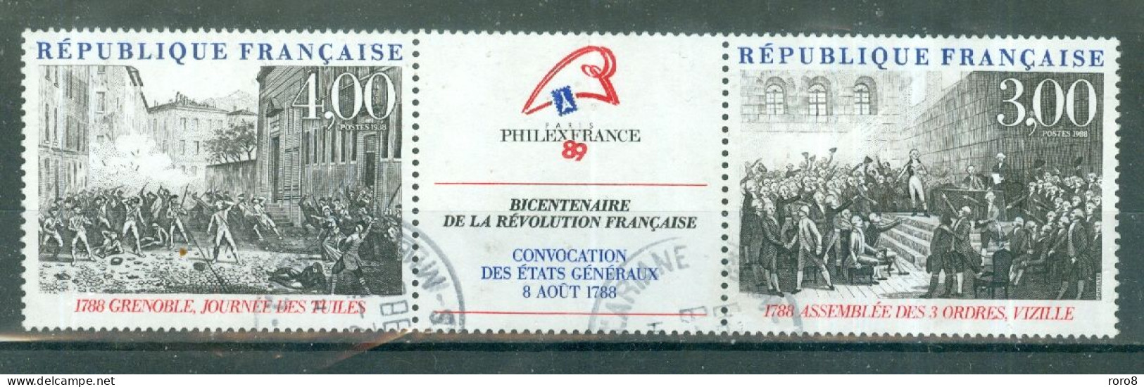 FRANCE - N°T2538A Oblitéré - Bicentenaire De La Révolution. "PHILEXFRANCE'89" - Used Stamps