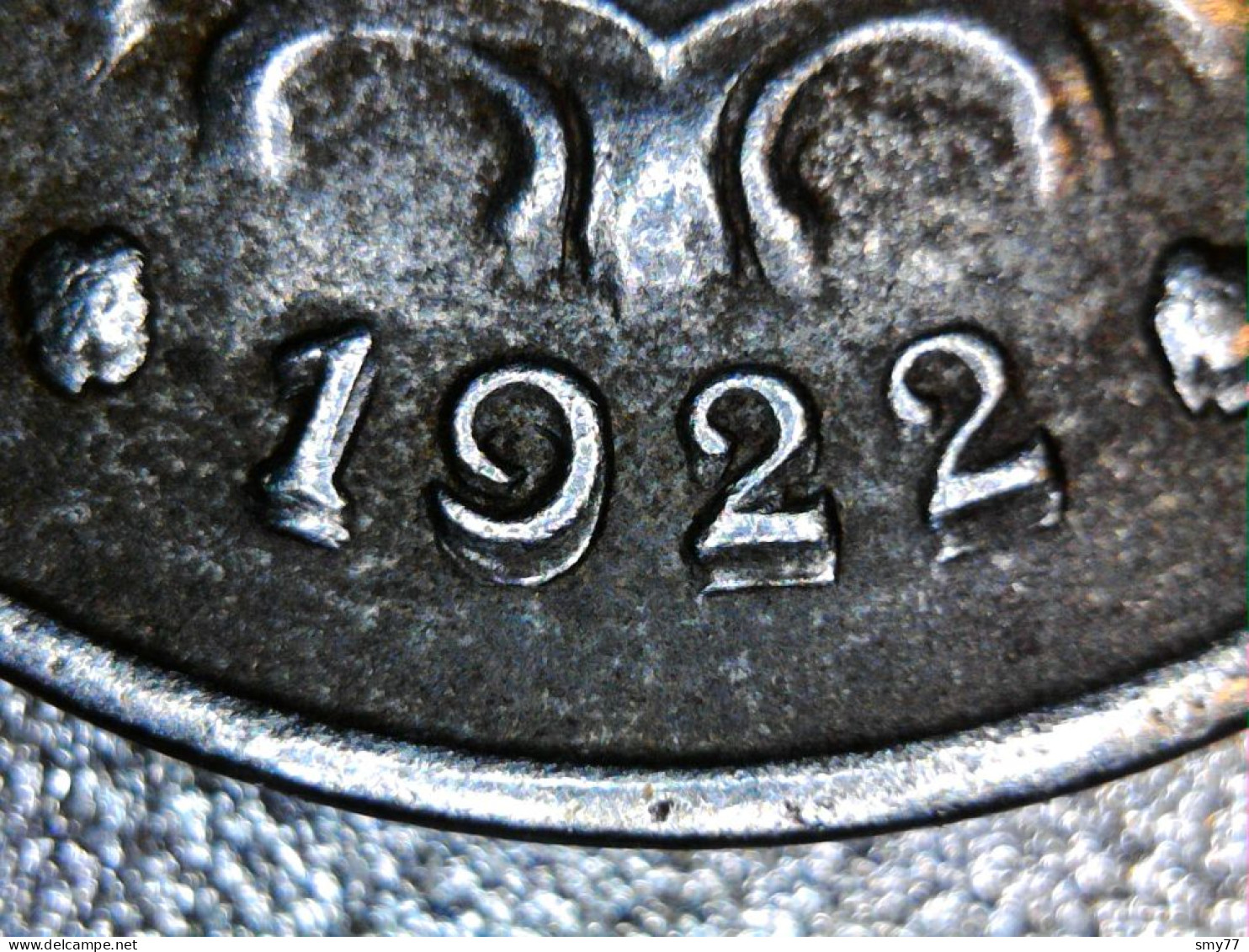 Luxembourg • 5 Centimes 1922 • Fautée / Error / Tréflage • Millésime Peu Courant / Keydate • Luxemburg  • [24-500] - Luxemburgo