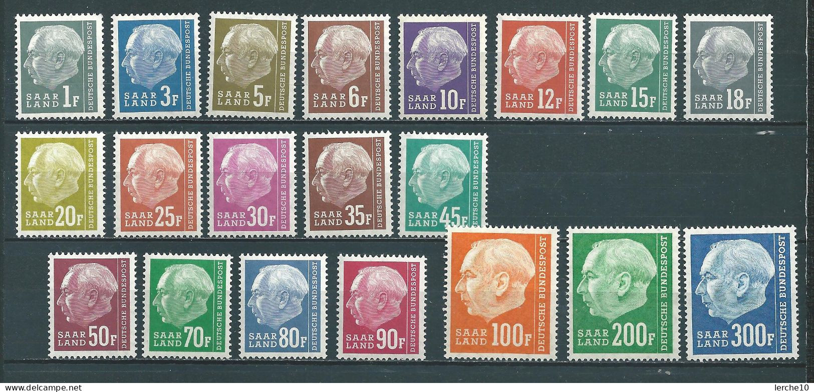 Saar MiNr. 409-428 **  (sab31) - Unused Stamps