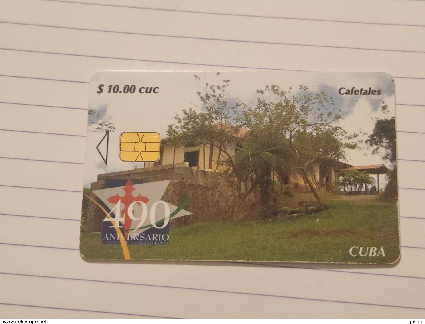 CUBA-(CU-ETE-0245)-Cafetales-(75)-($10.00)-(0007281789)-used Card+1card Prepiad Free - Cuba