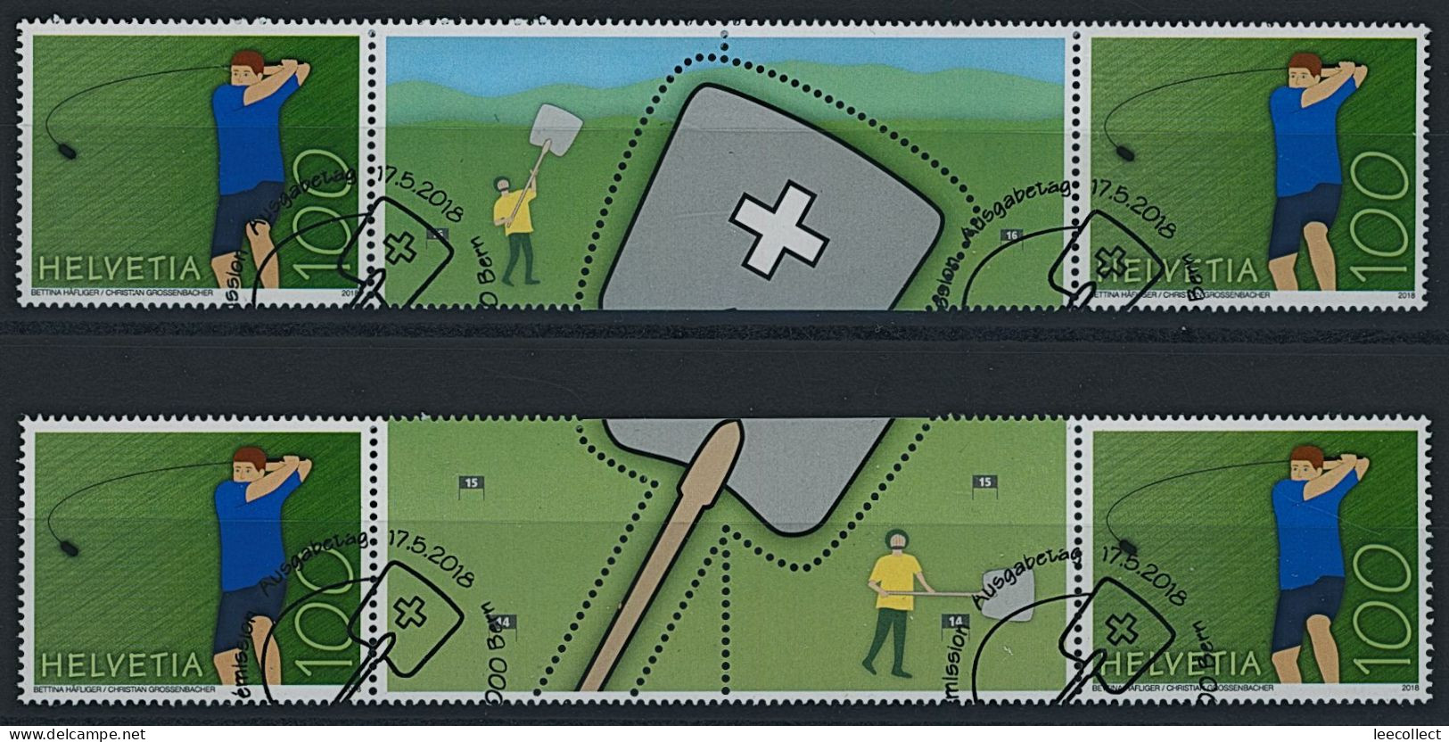 Suisse - 2018 - Hornussen - Zwischenstege - Ersttag Stempel ET - Gebraucht