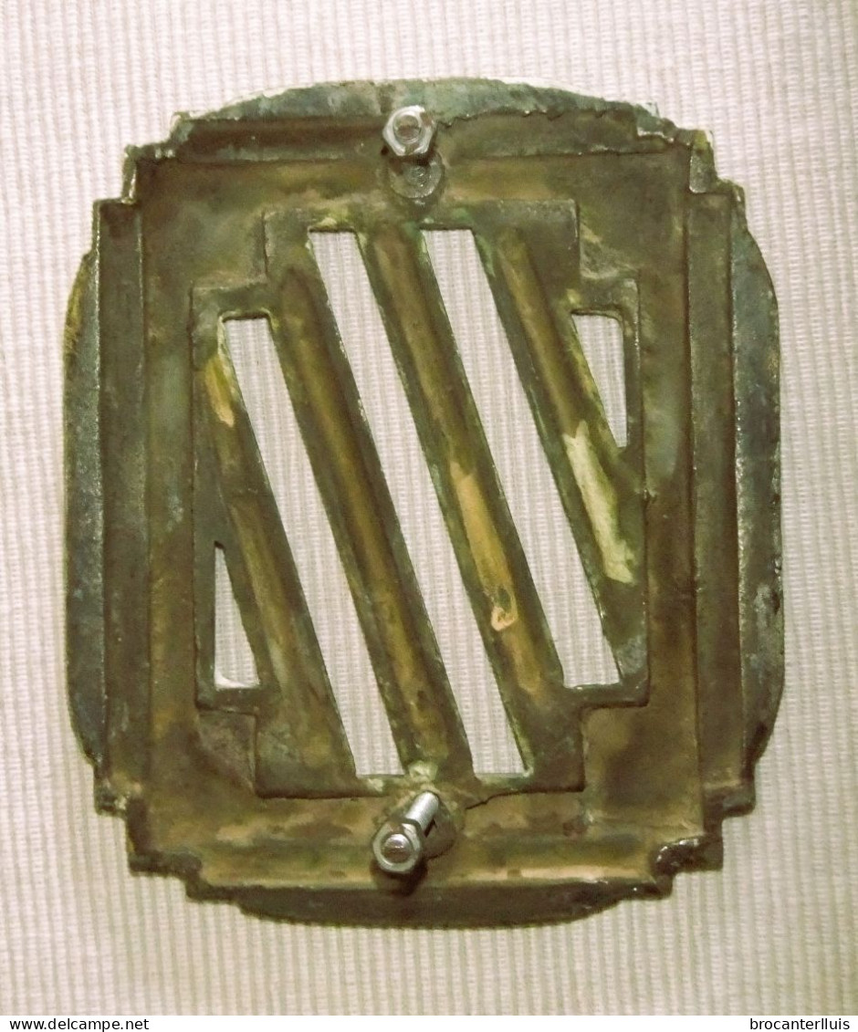 MIRILLA DE PUERTA DE BRONCE MODERNISTA - Ferronnerie