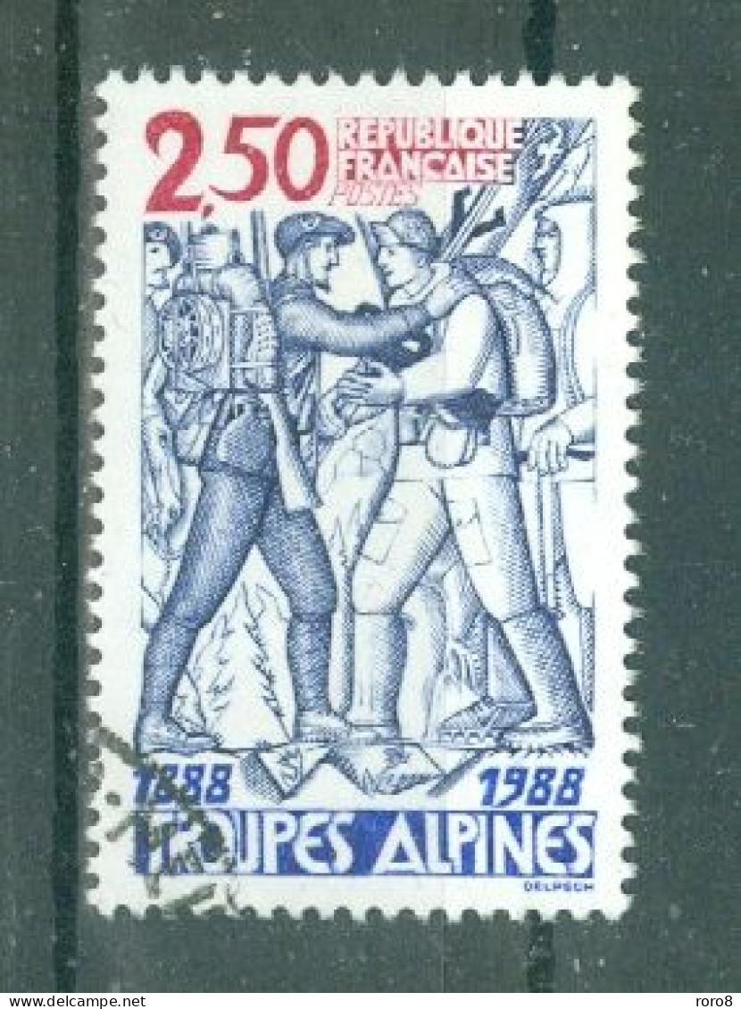 FRANCE - N°2543 Oblitéré - Centenaire Des Troupes Alpines. - Oblitérés