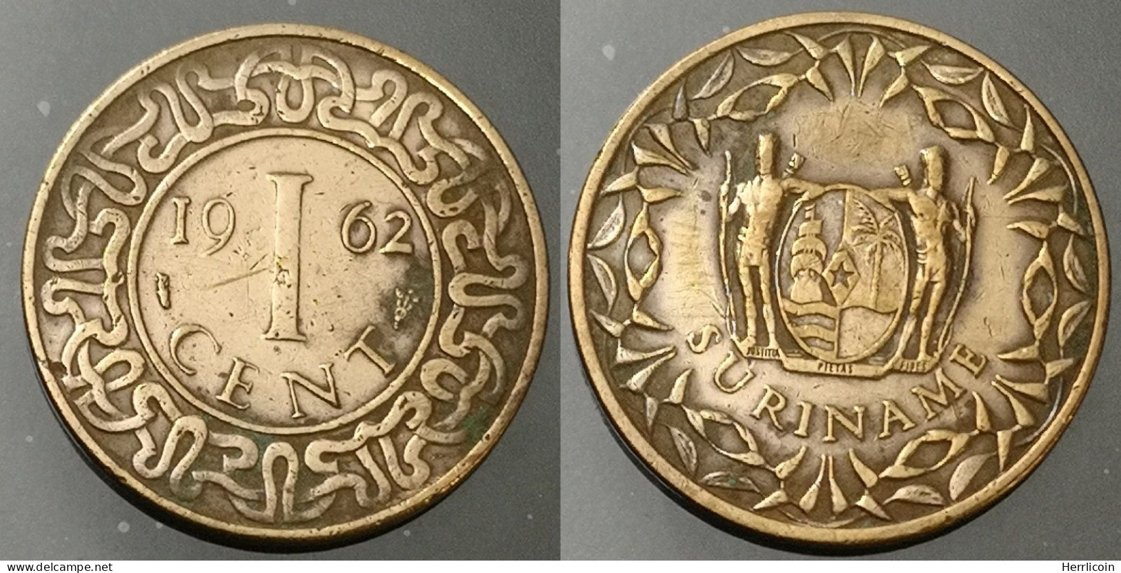 Monnaie Suriname - 1962  - 1 Cent Juliana - Sin Clasificación