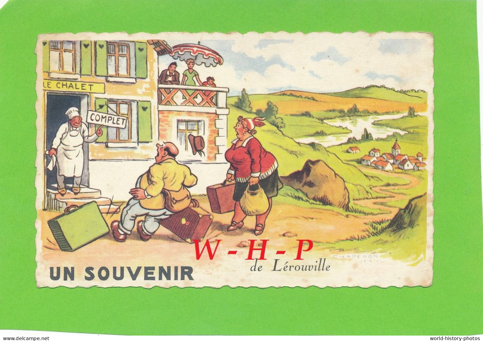 CPA UN SOUVENIR De LEROUVILLE (Meuse) Carte Illustrée - Lerouville