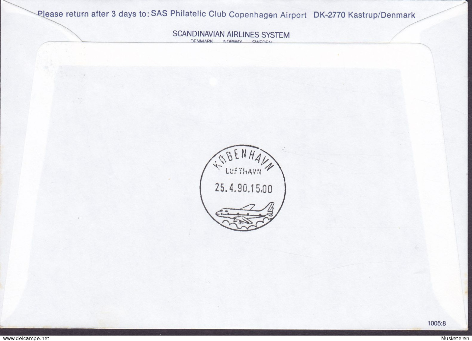 Denmark SAS First Boeing-767 Flight SEATTLE-COPENHAGEN, AMF SEATTLE 1990 Cover Brief Lettre Postal Congress - Omslagen Van Evenementen