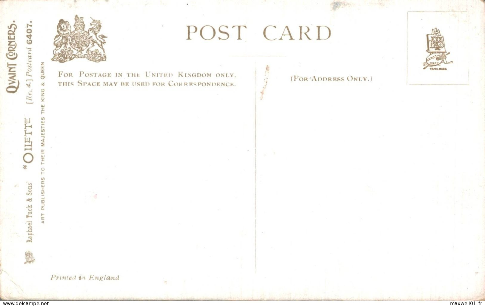 O3 - Carte Postale Illustrateur - Angleterre - The Ferry House - Barmouth - Oilette - Gwynedd