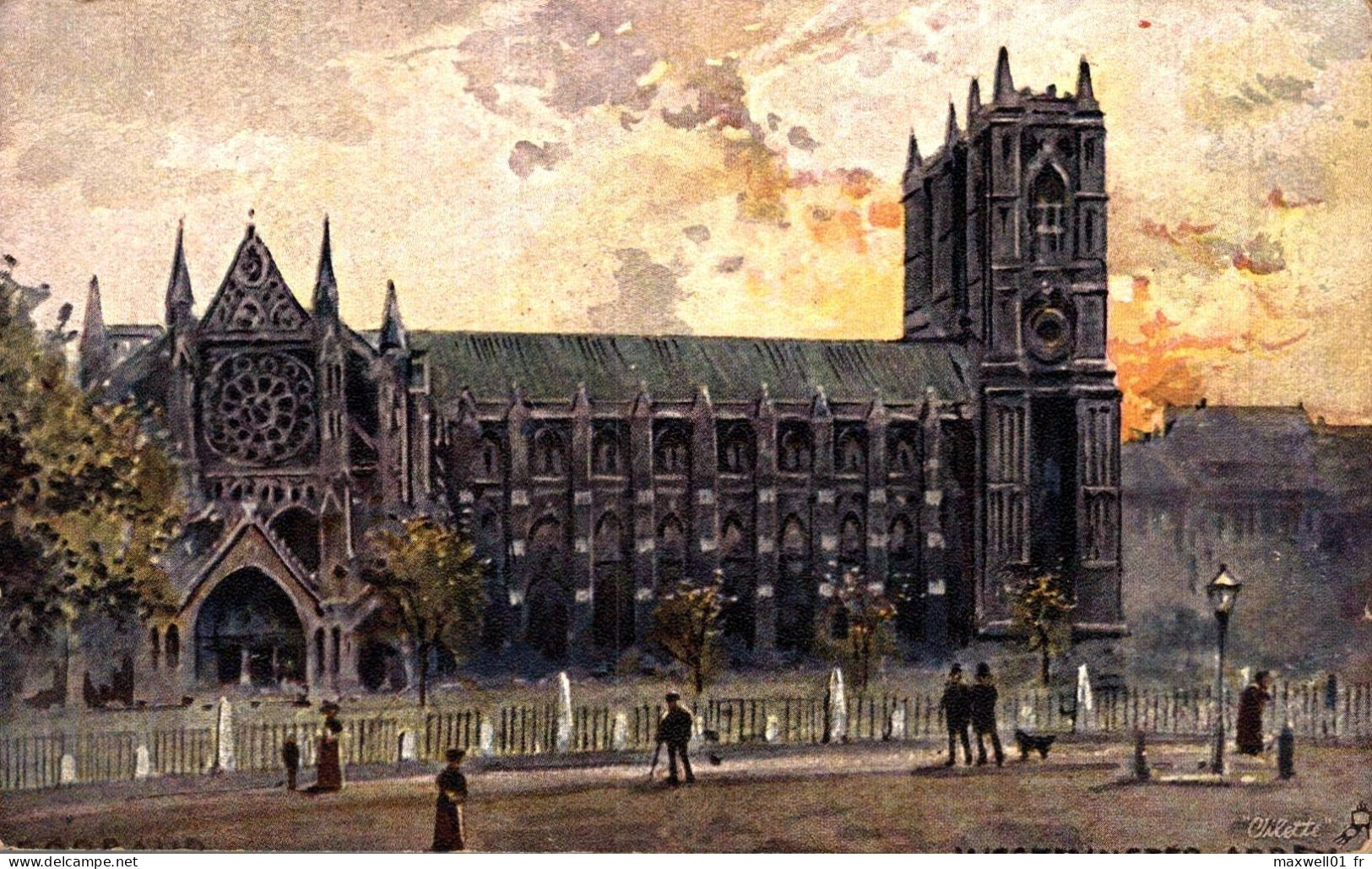 O3 - Carte Postale Illustrateur - Angleterre - Westminster Abbey - Oilette - Westminster Abbey