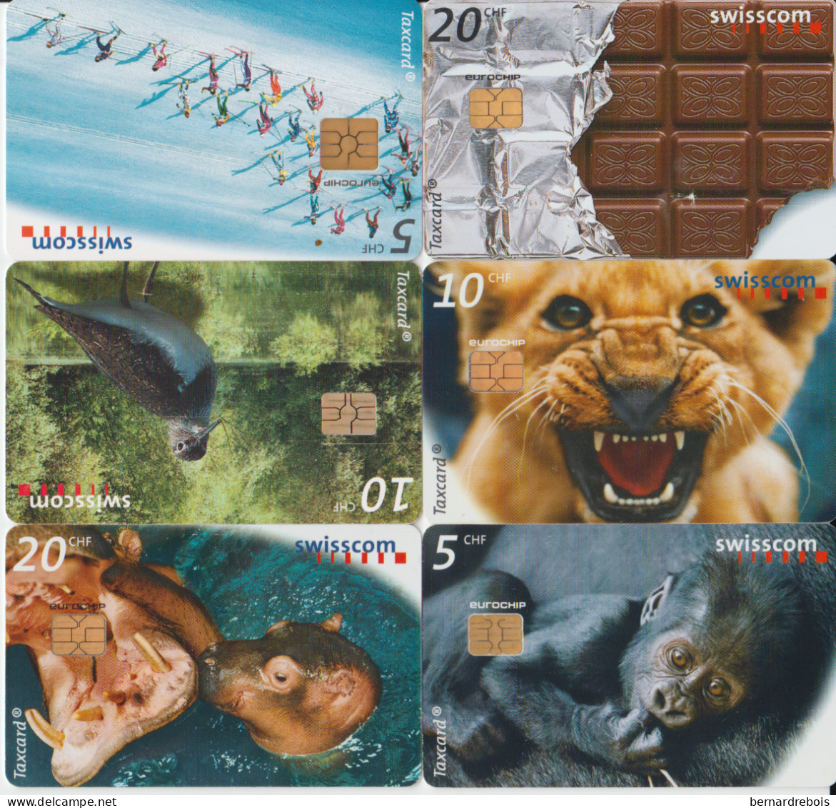 TC21 - 6 CARTES A PUCE DE SUISSE Pour 2 € - Svizzera