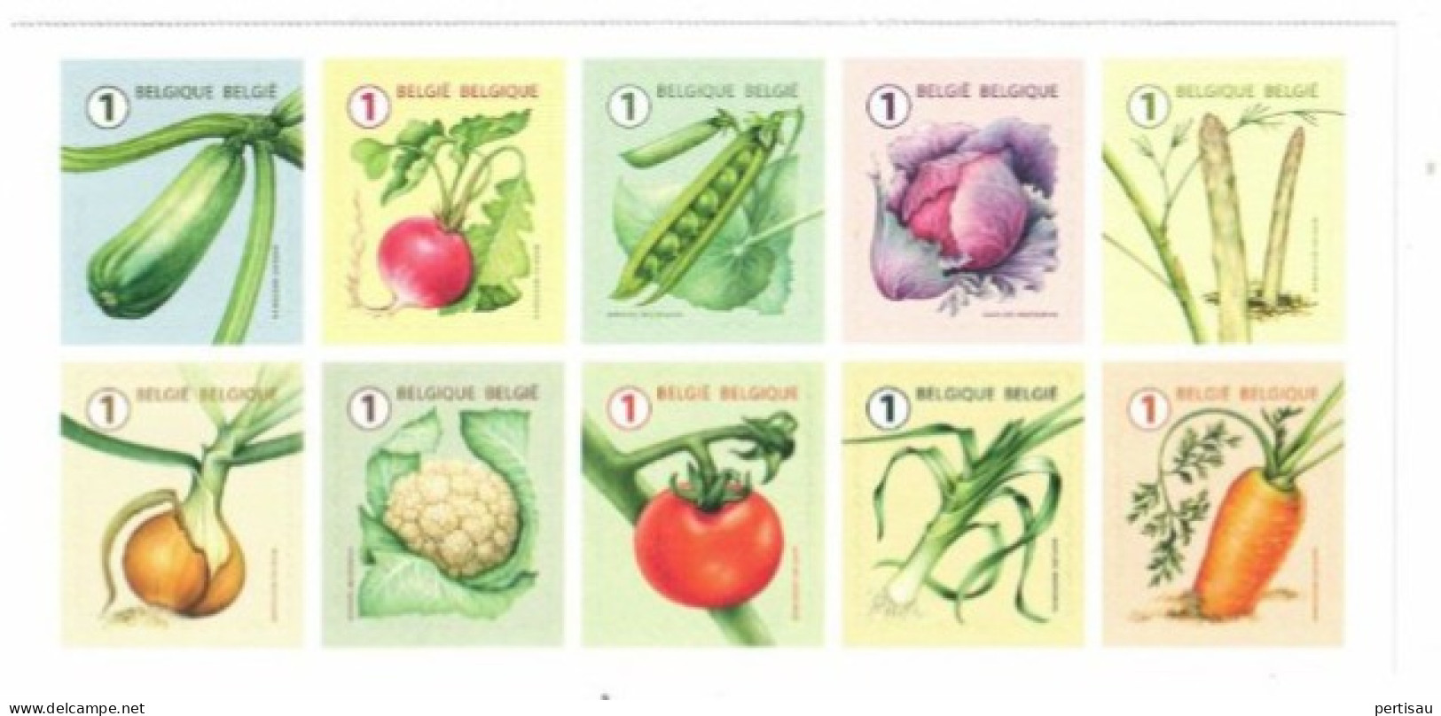 Groenten Zelfklevend Boekje 2022 - Unused Stamps