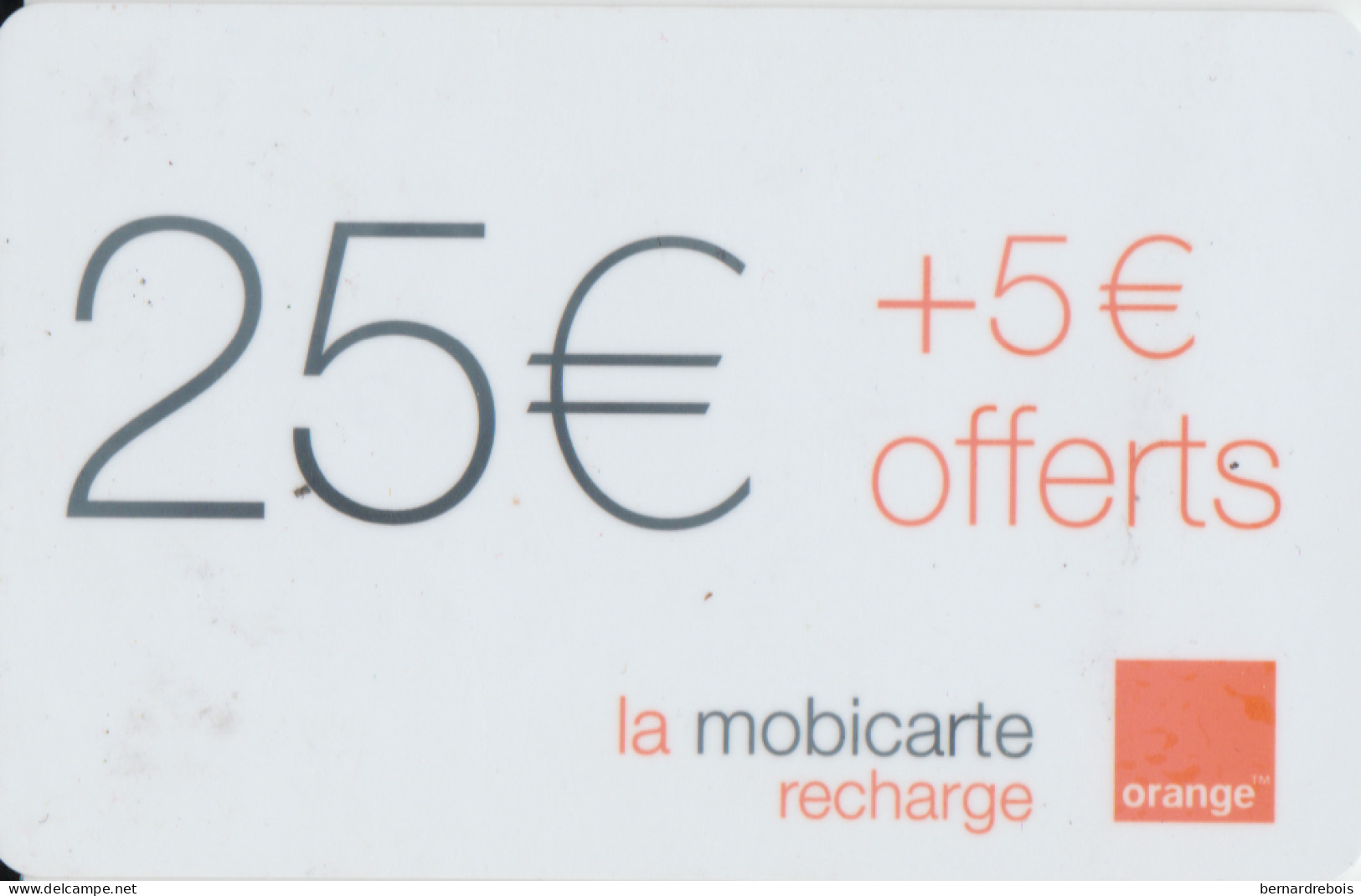 TC19 - 3 RECHARGES MOBICARTE 25+5 € Differents Modèles Pour 1 € - República Checa