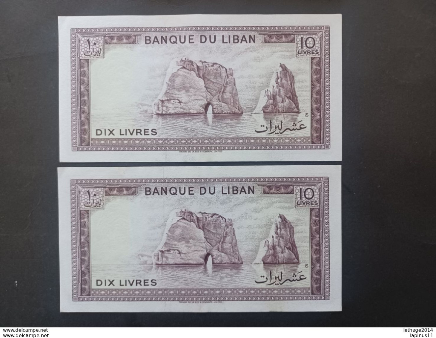 BANKNOTE MONEY PAPER لبنان LEBANON LIBAN 1978 10 LL FDS 6 Pieces Number Sequence. - Libanon