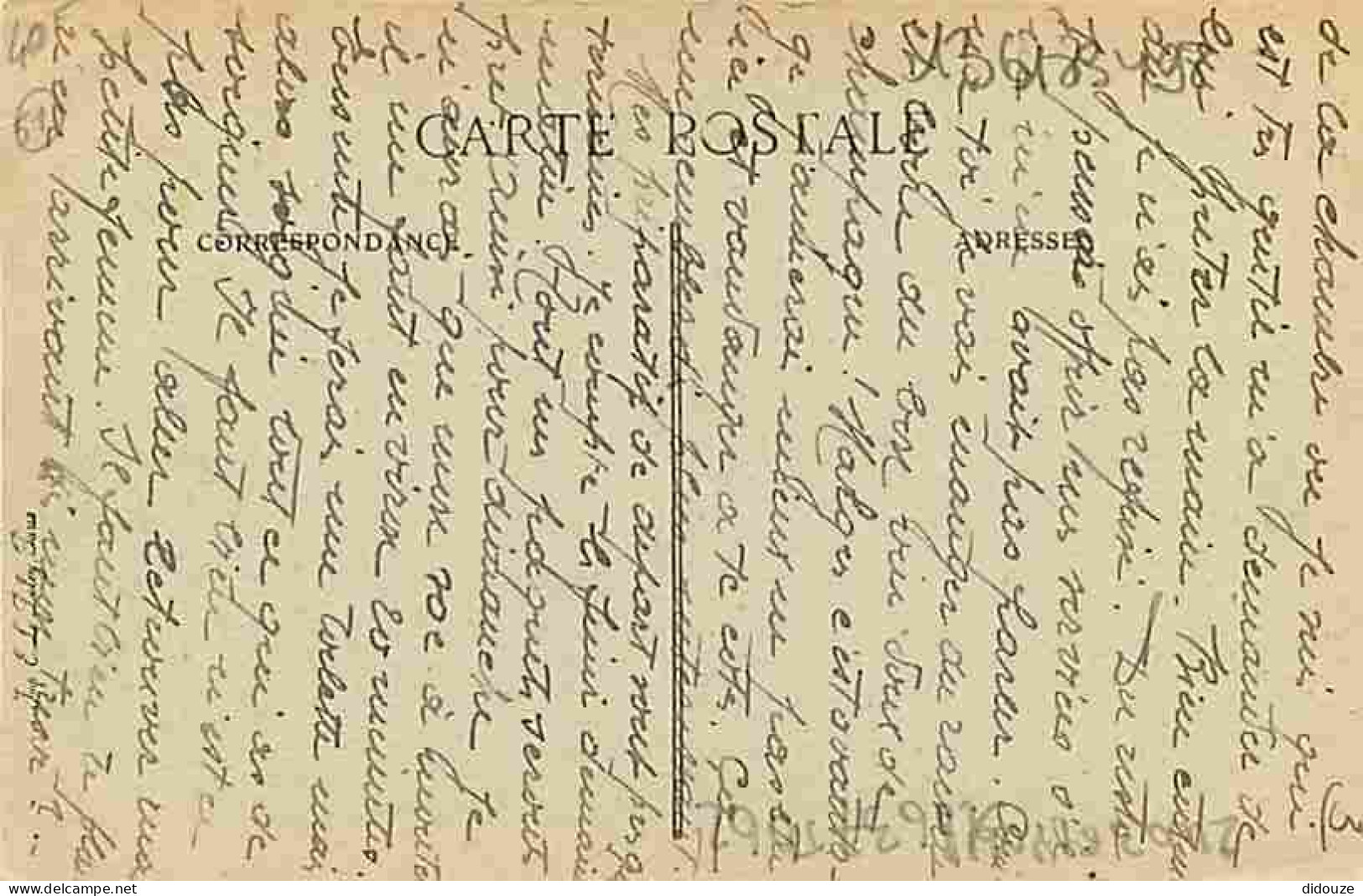 51 - Ay - Portail De L'Eglise - Animée - Correspondance - CPA - Voir Scans Recto-Verso - Ay En Champagne