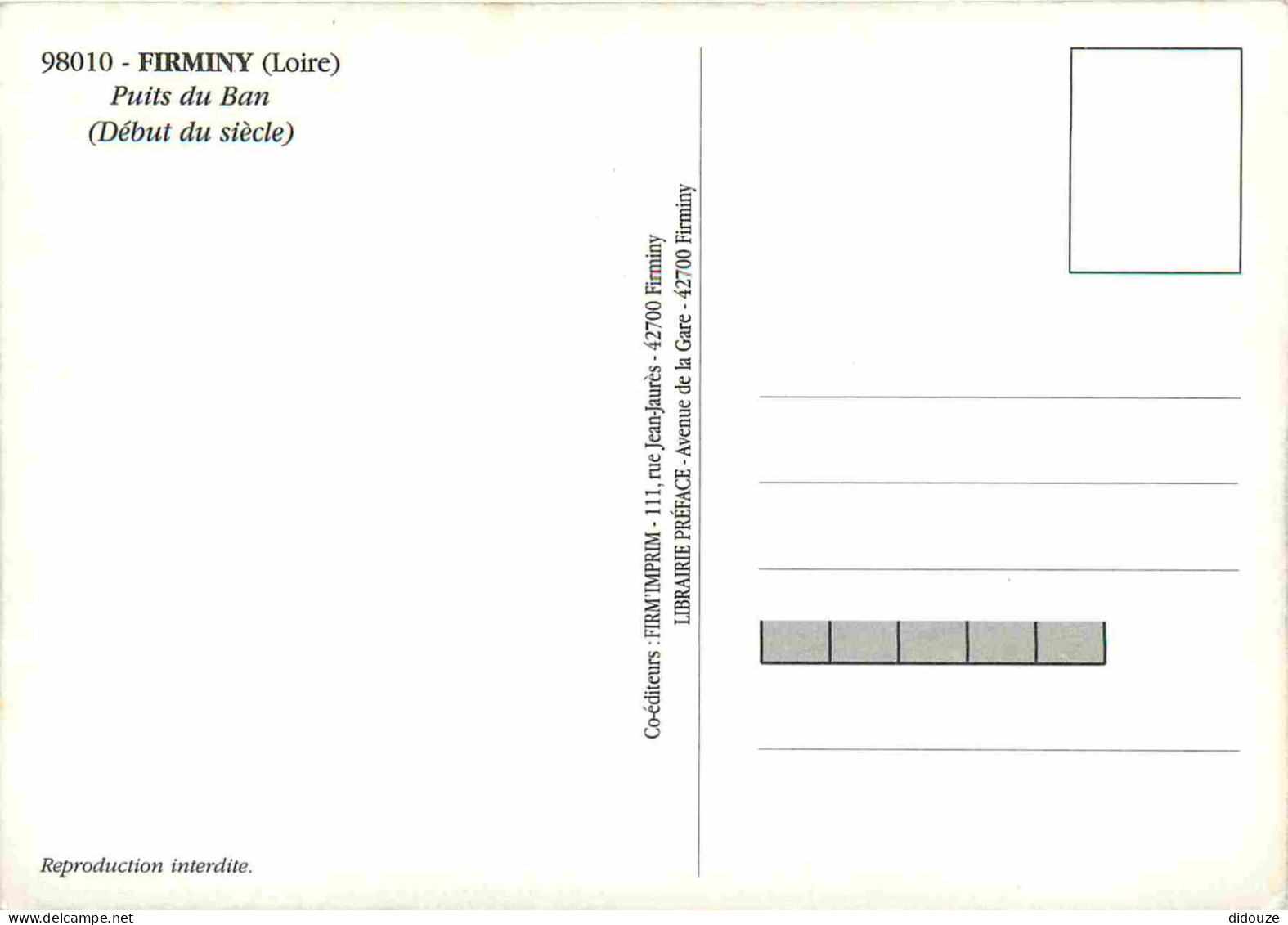 Reproduction CPA - 42 Firminy - Puits Du Ban - CPM - Voir Scans Recto-Verso - Firminy