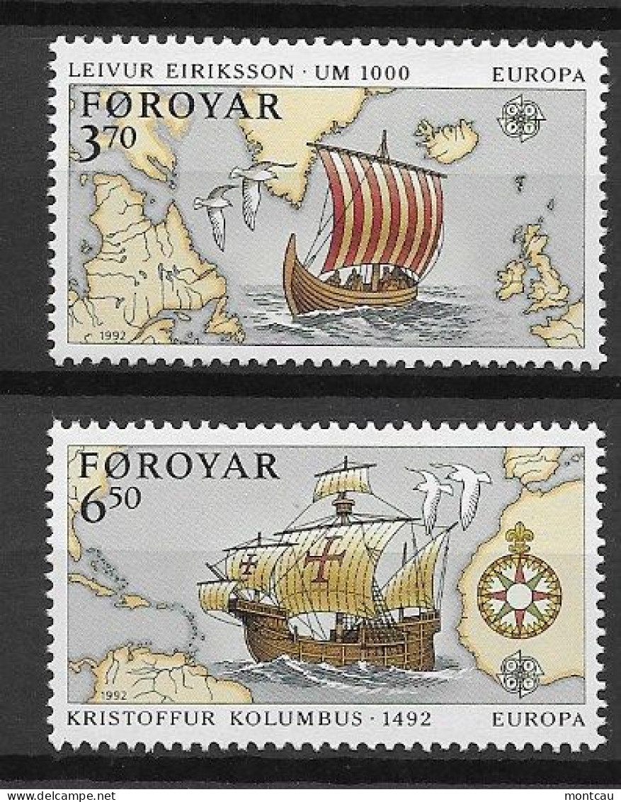 Faroe Islands 1992.  Europa Mi 231-32  (**) - 1992