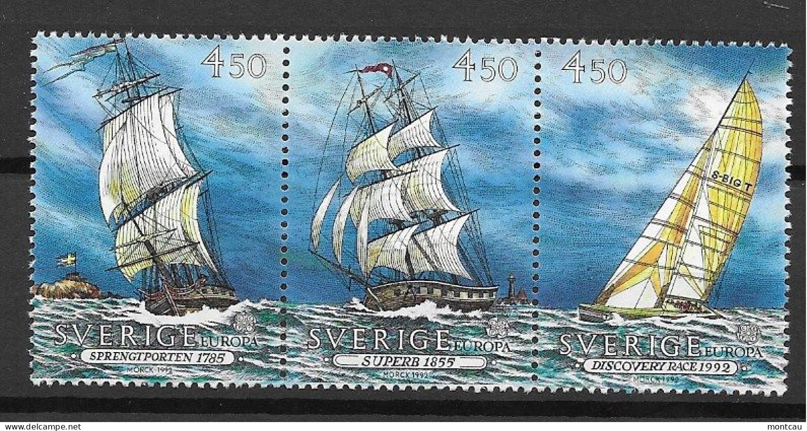 Sweden 1992.  Europa Mi 1709-11  (**) - 1992