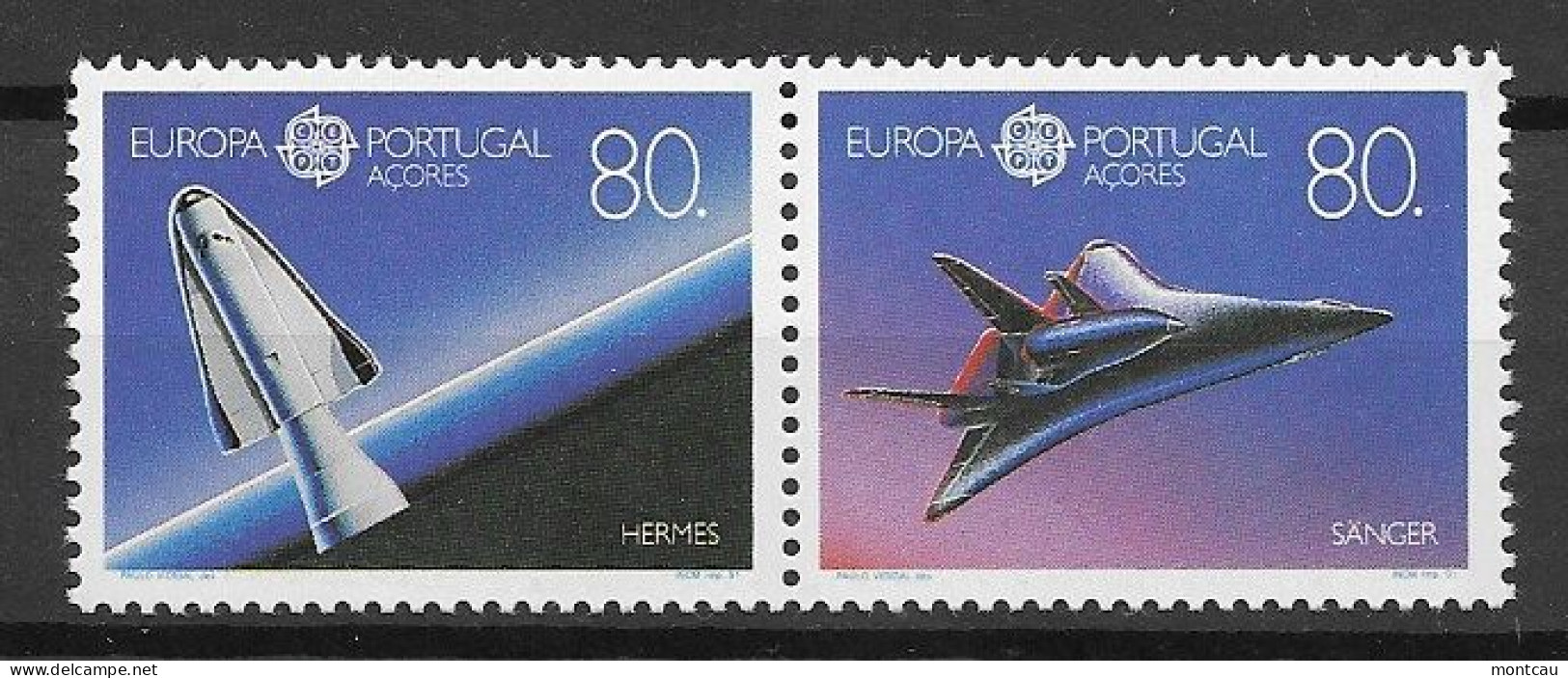 Açores 1991.  Europa Mi 416-17  (**) - 1991