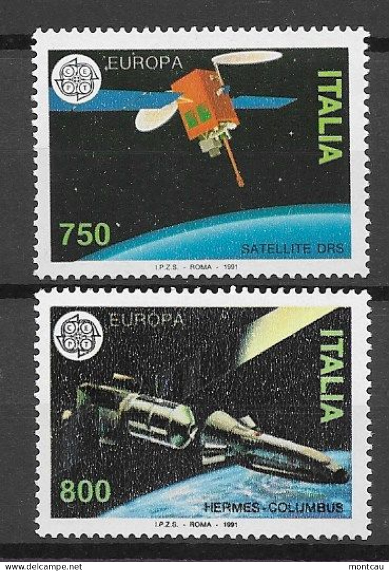 Italia 1991.  Europa Mi 2180-81  (**) - 1991
