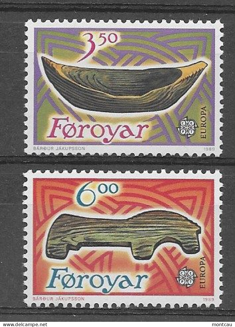 Faroe Islands 1989.  Europa Mi 184-85  (**) - 1989