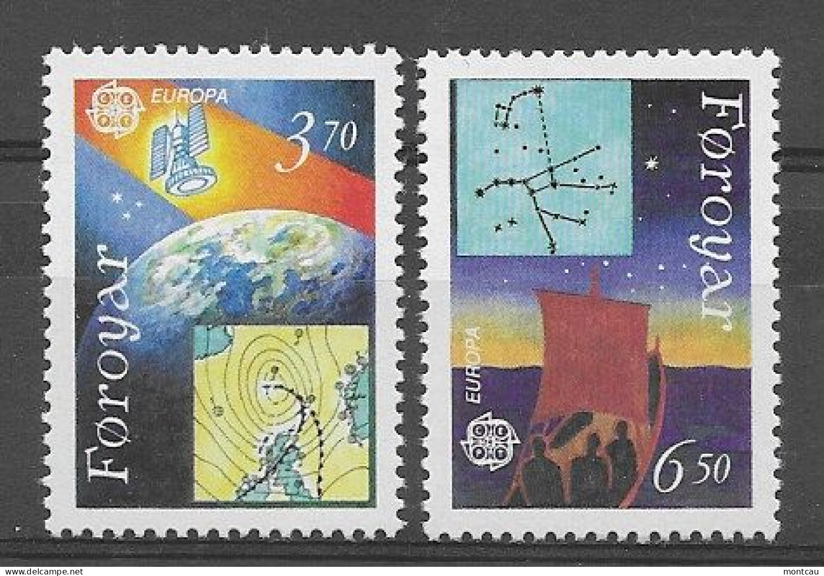 Faroe Islands 1991.  Europa Mi 215-16  (**) - 1990