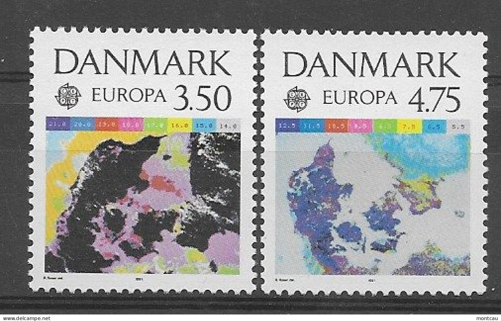Danmark 1991.  Europa Mi 1000-01  (**) - 1991