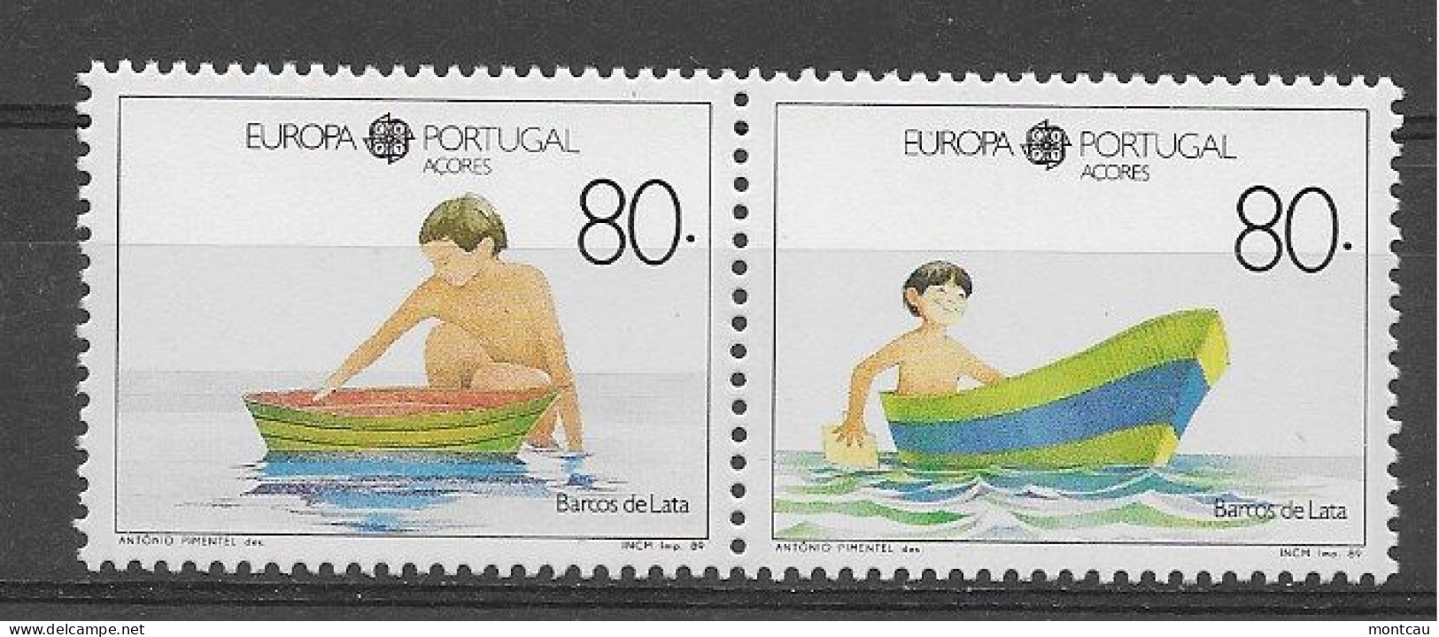 Açores 1989.  Europa Mi 402-03  (**) - 1989