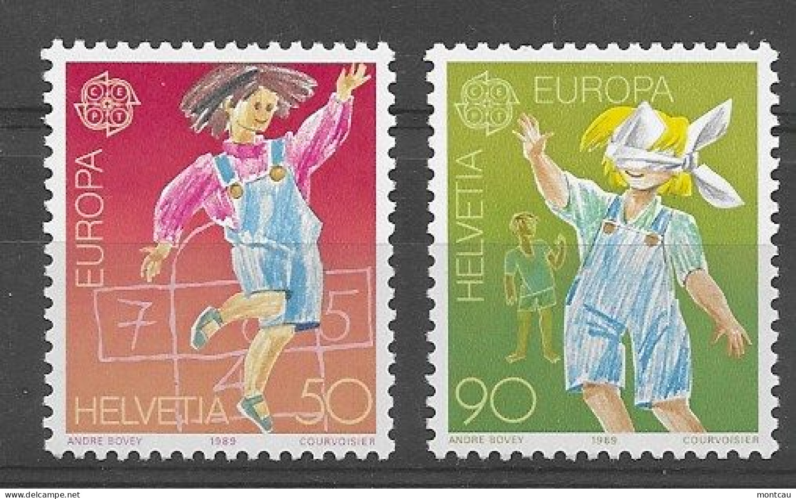 Switzerland 1989.  Europa Mi 1391-92  (**) - 1989