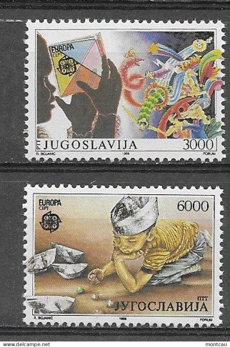 Yugoslavia 1989.  Europa Mi 2340-41  (**) - 1989