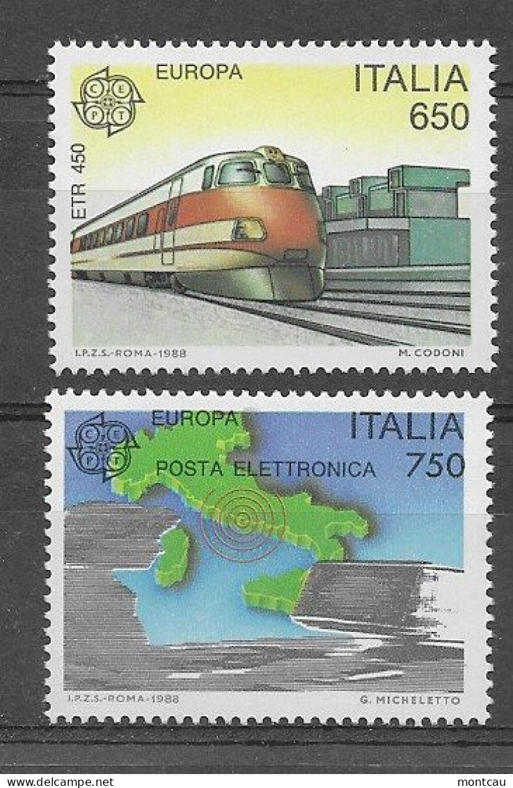 Italia 1988.  Europa Mi 1043-44  (**) - 1988