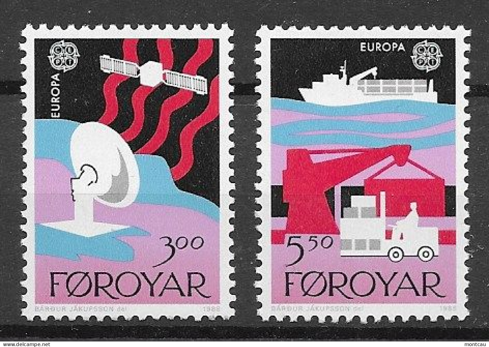 Faroe Islands 1988.  Europa Mi 166-67  (**) - 1988