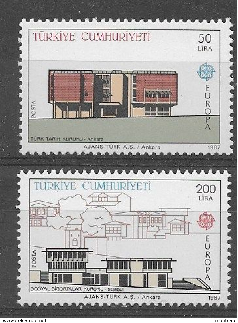 Turkey 1987.  Europa Mi 2777-78  (**) - 1987