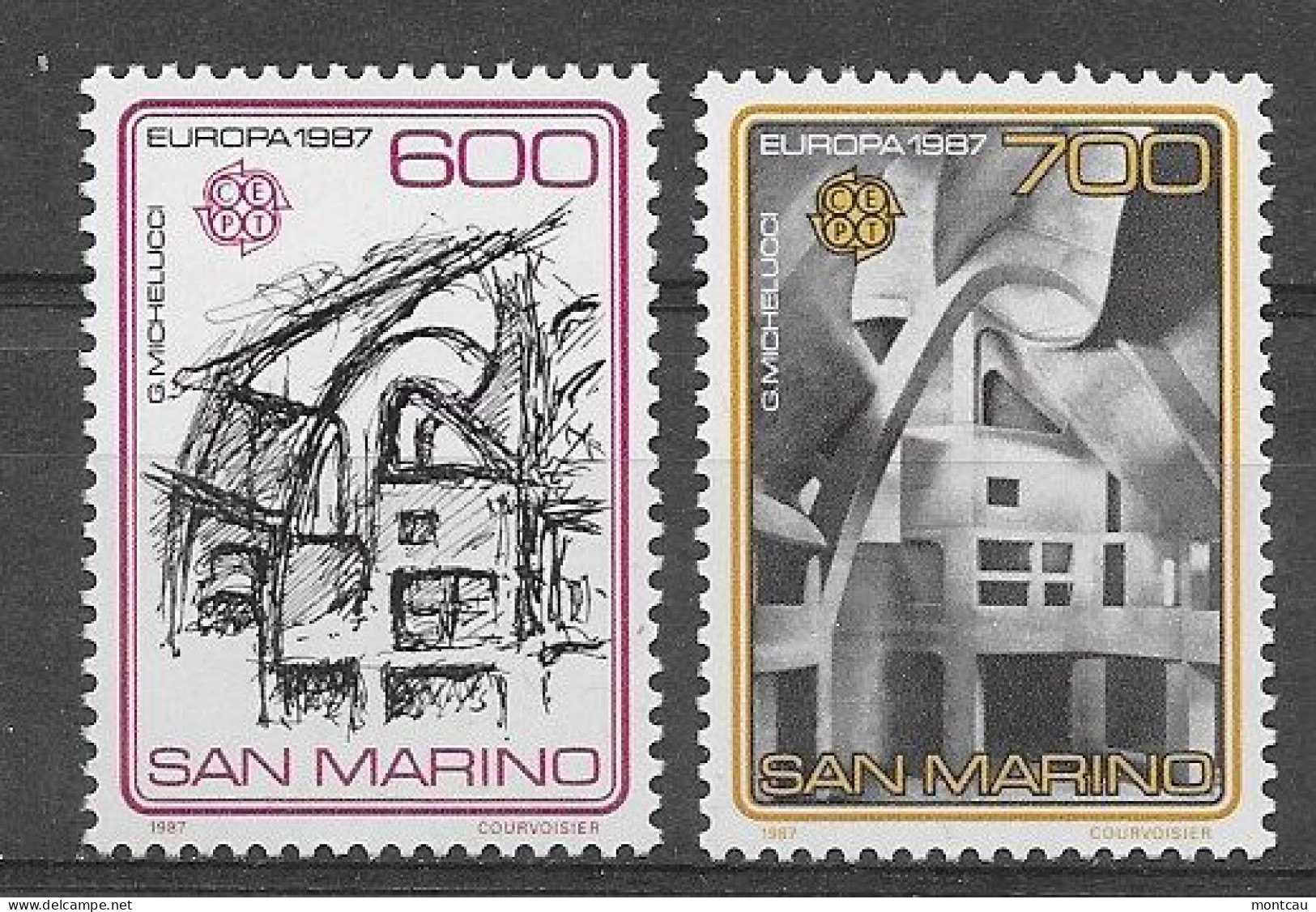 San Marino 1987.  Europa Mi 1354-55  (**) - 1987