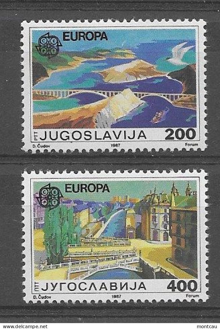 Yugoslavia 1987.  Europa Mi 2219-20  (**) - 1987