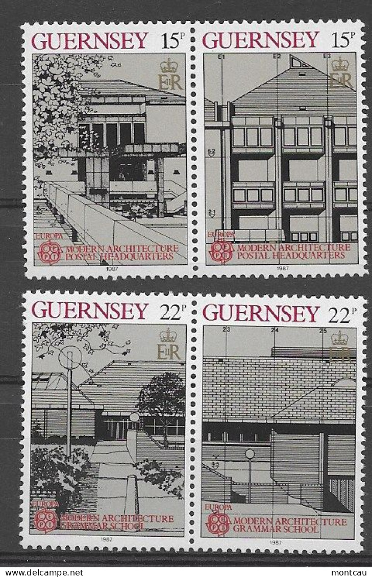 Guernsey 1987.  Europa Mi 389-92  (**) - 1987
