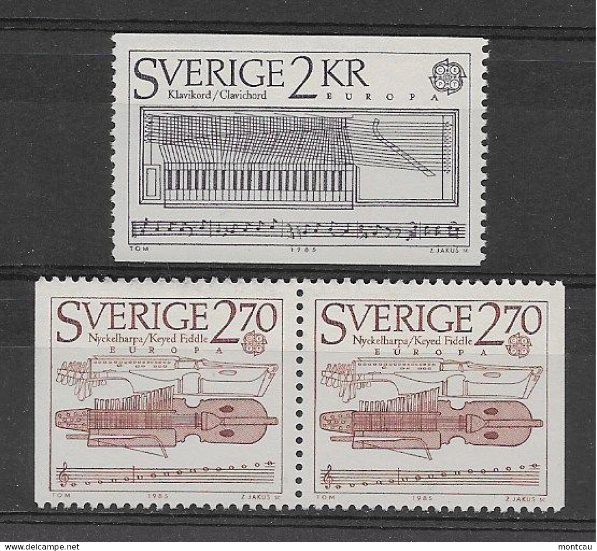 Sweden 1985.  Europa Mi 1328-29  (**) - 1985