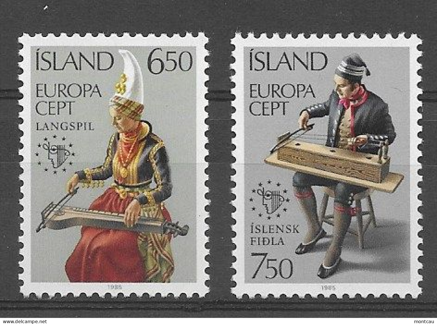 Iceland 1985.  Europa Mi 632-33  (**) - 1985